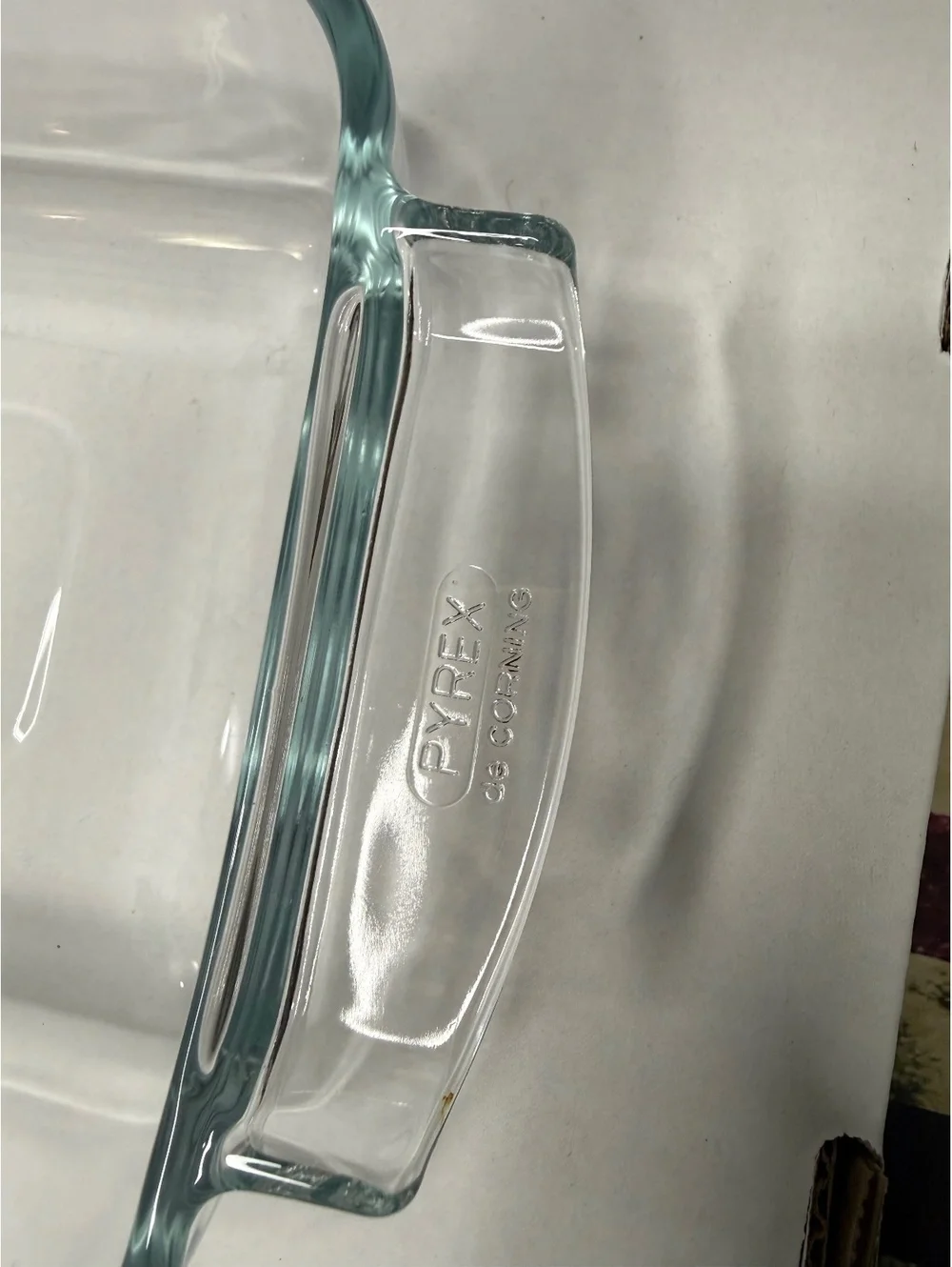 Vintage PYREX de Corning France 235 W Clear Glass Baking Dish